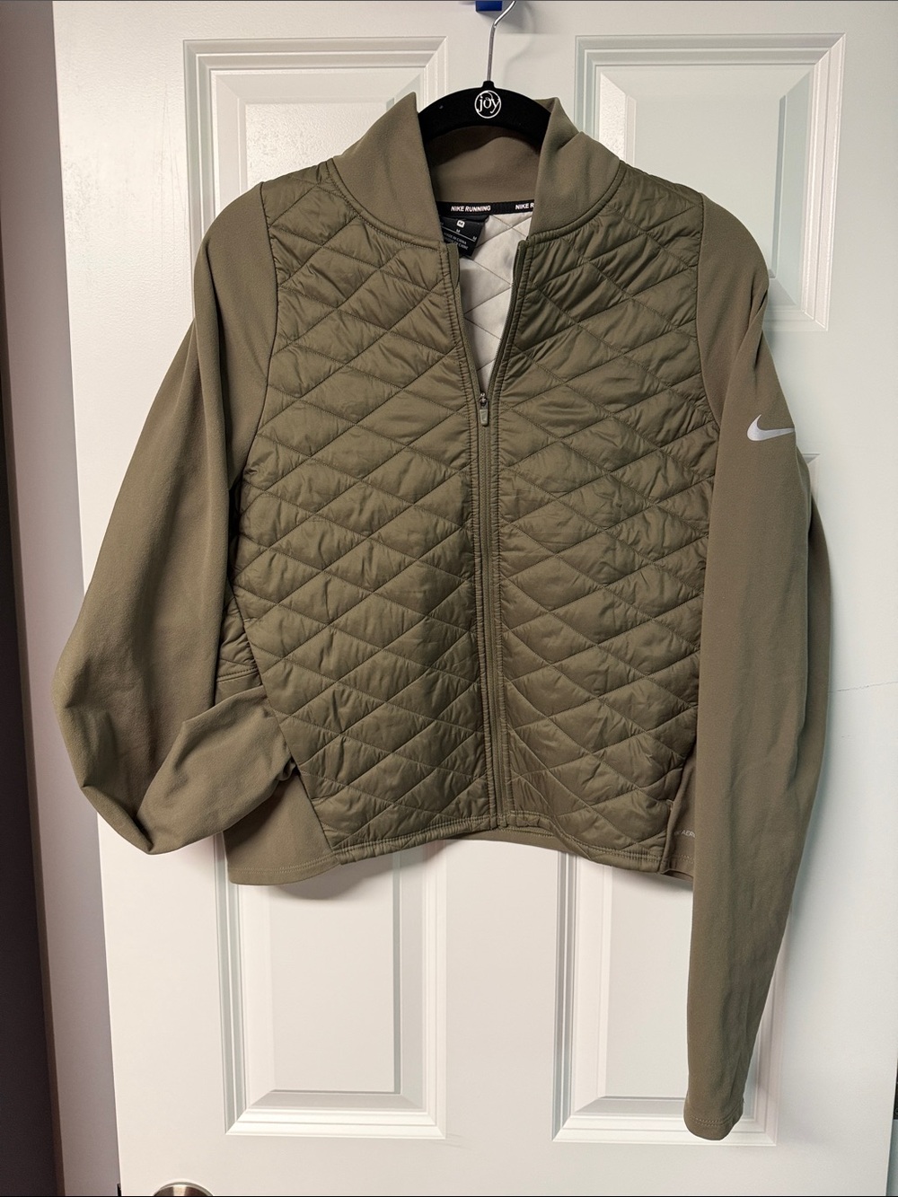Nike Women's Quilted Olive Running Jacket